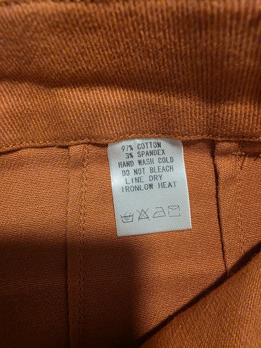 eesome Wide-Leg Jeans in Rust Orange - Picture 4 of 4